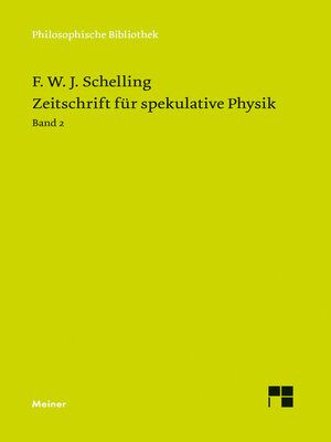 cover image of Zeitschrift für spekulative Physik Teilband 2